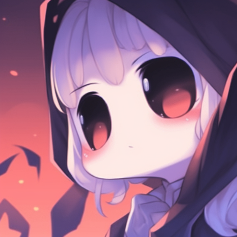 Two characters in spectral expressions, sharp lines and intense eyes within the transparency. matching pfp not cringe halloween theme ghost pfp for discord.