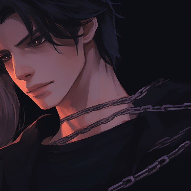 Two characters in a whimsical fantasy setting, dreamy colors and playful expressions. perfect matching pfp for couples pfp for discord.