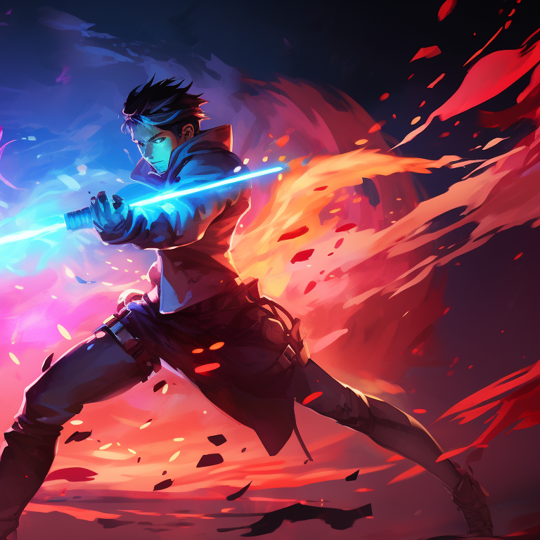 Two characters wielding weapons, dynamic poses and vivid colors. valorant matching pfp characters pfp for discord.