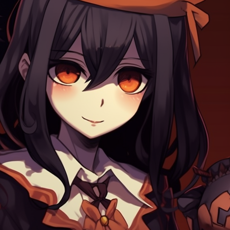 Two characters dressed as classic Halloween creatures, muted colors and intense shadows. iconic movie character matching meme pfp halloween theme pfp for discord.