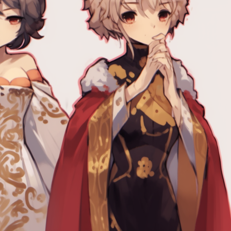 Three schoolgirls, in school uniform, conveying seriousness and a strong bond. trio pfp matching for girls pfp for discord.