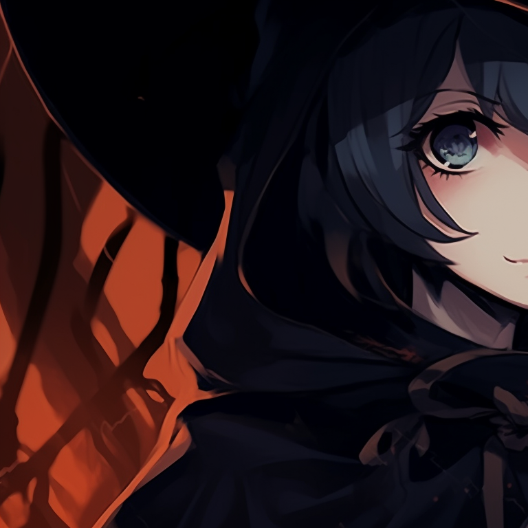 Two shadowy figures, stark contrast with a haunting ambience. find your perfect non anime halloween matching pfp pfp for discord.