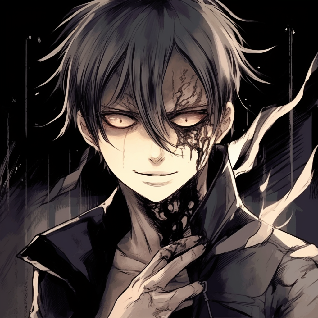 Levi with his swords drawn, focused details on weapons and intensity in his stance. anime manga pfp for boys