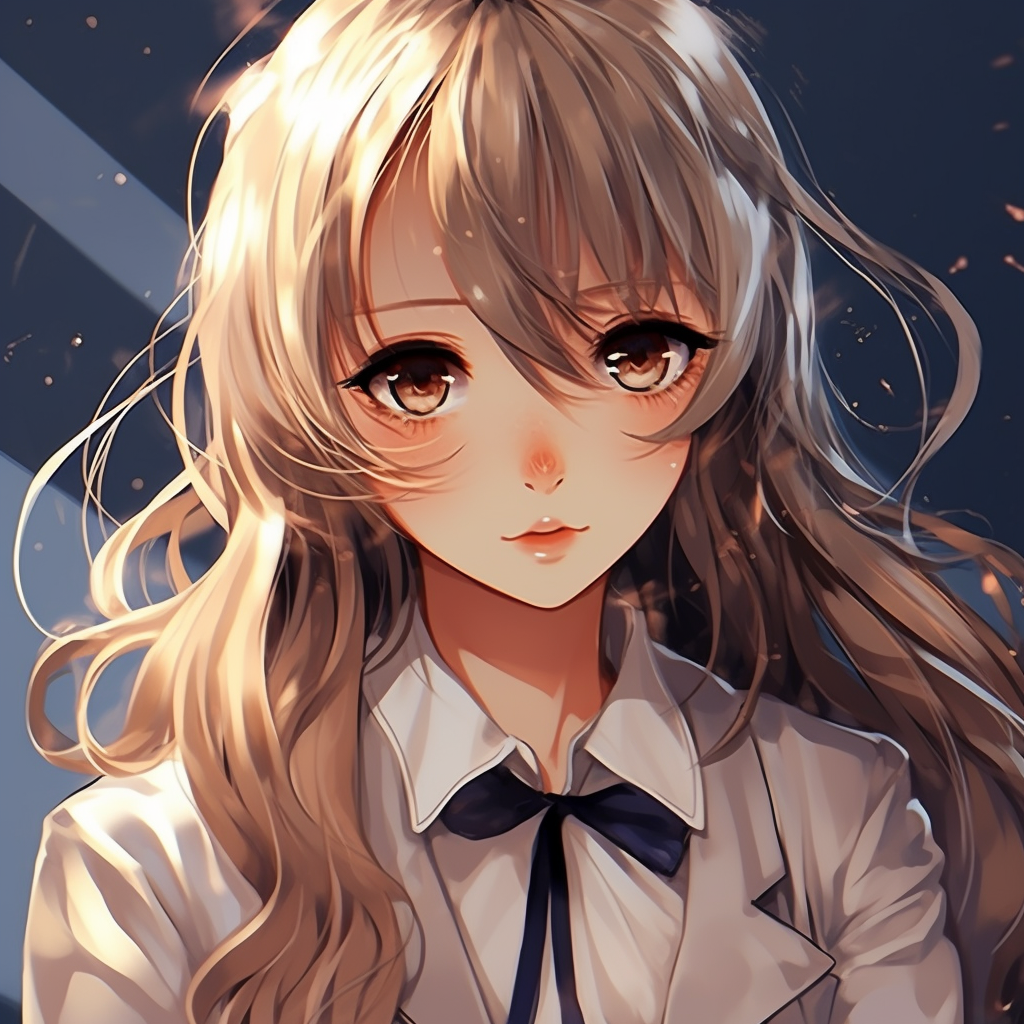 Captivating smile of an anime girl, with warm colors and smooth shading. anime gif pfp dynamic