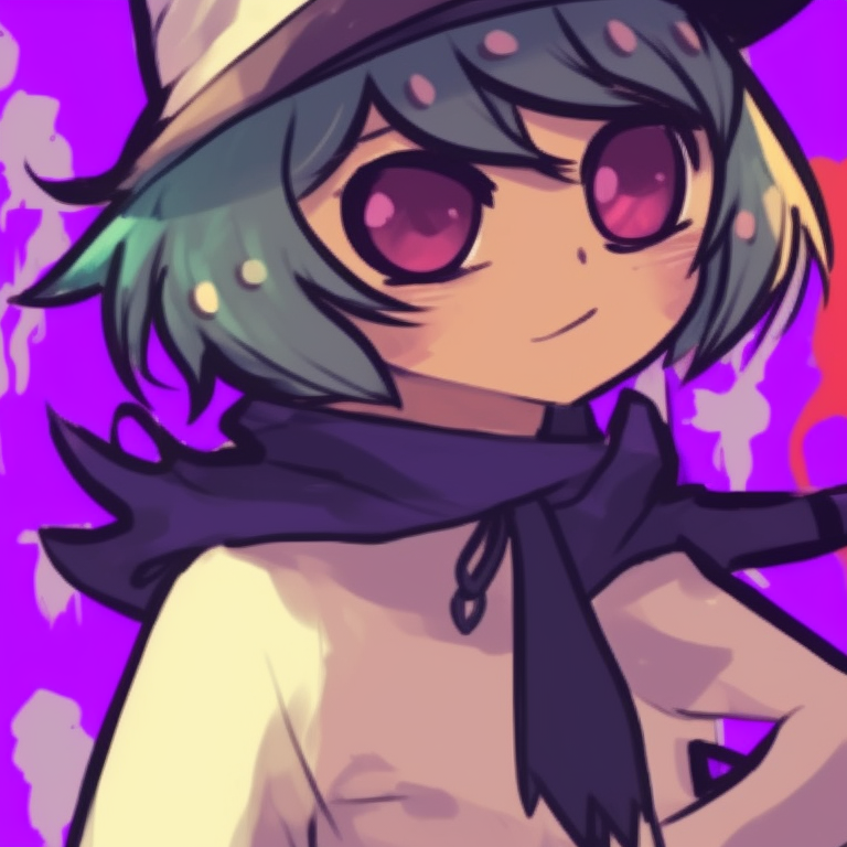 Omori and Basil in Halloween costumes, bright colors, and high contrast unique omori themed halloween matching pfp ideas pfp for discord.
