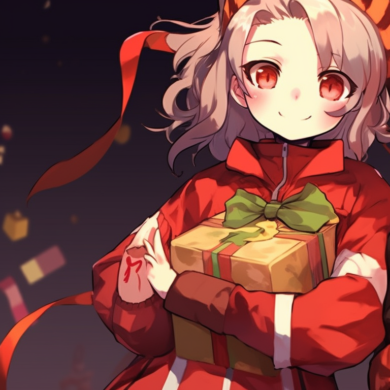 Two Demon Slayer characters clashing under Christmas lights, dynamic lines, and vivid colors. matching christmas demon slayer pfp outfits pfp for discord.