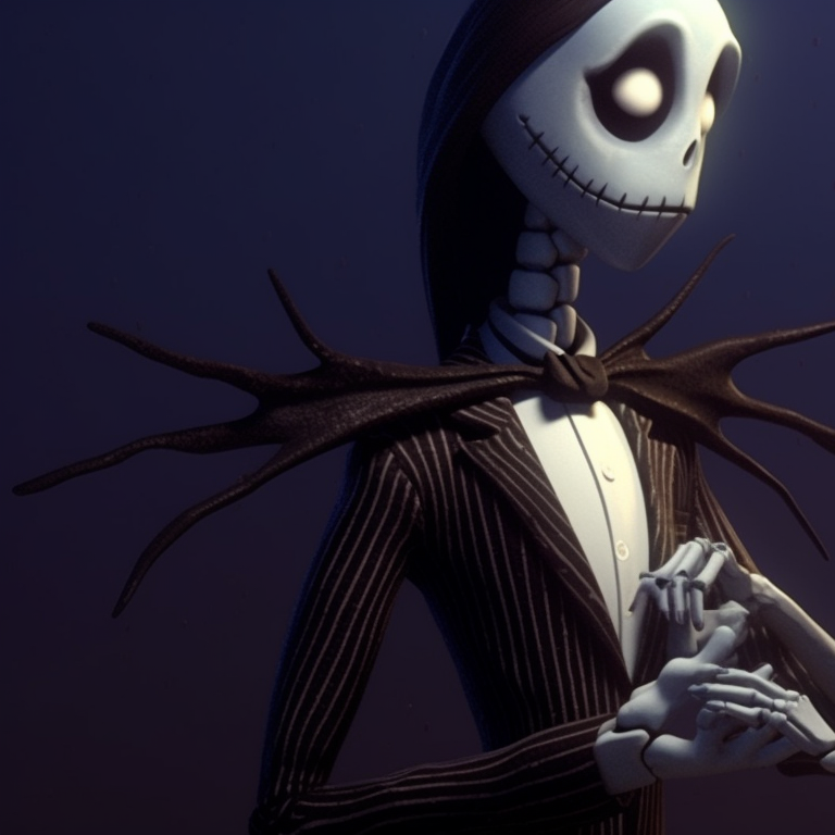 Jack and Sally framed by the full moon, capture of genuine affection and use of cool tones. nightmare before christmas pfps jack and sally pfp for discord.