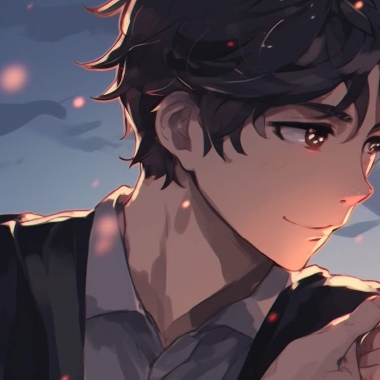 Characters in a modern, urban setting, bold lines, and contrasting shades enhance their matching outfits. aesthetic inspired matching pfp pfp for discord.