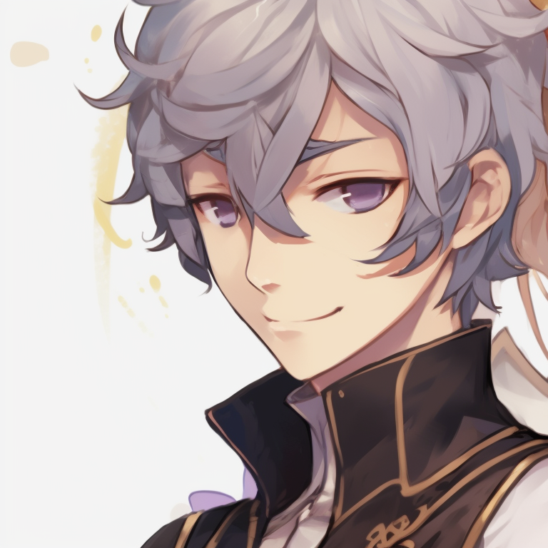 Two characters under a moonlit sky, cool colors, soft glow around the characters beautifully crafted genshin matching pfp pfp for discord.