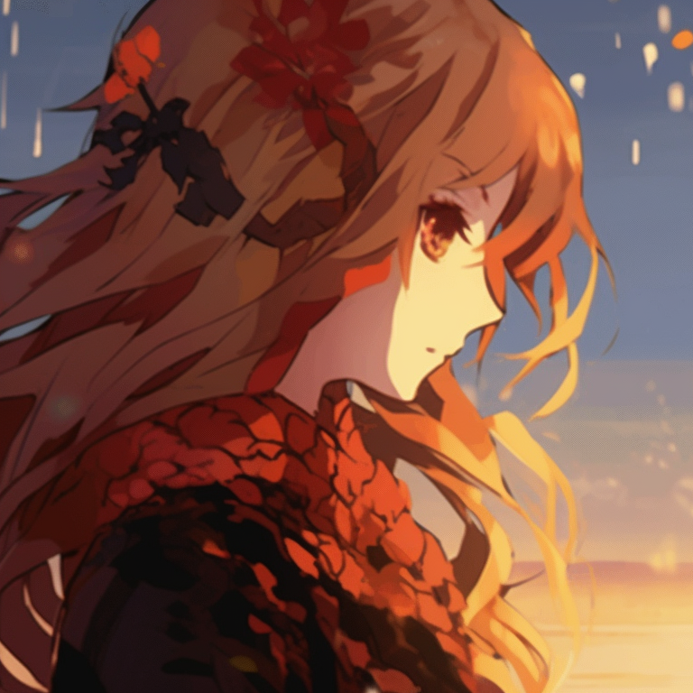 Two characters, communicating via magical symbols, vivid colors and flowing robework. dynamic gif pfps in matching style pfp for discord.