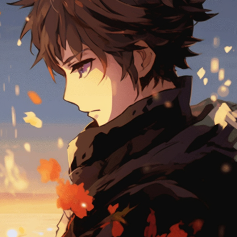 Two characters, communicating via magical symbols, vivid colors and flowing robework. dynamic gif pfps in matching style pfp for discord.