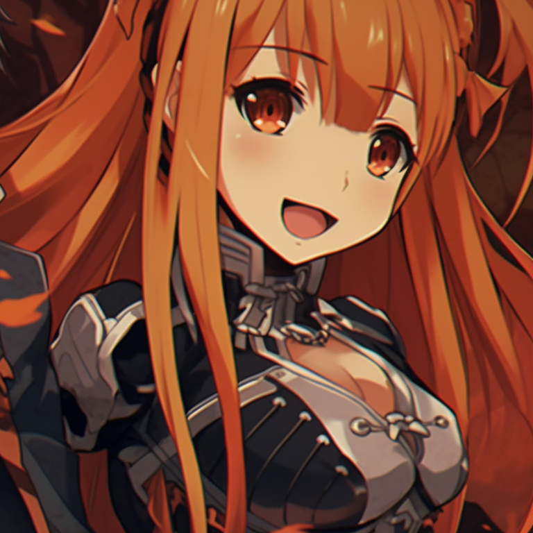 Kirito and Asuna in Halloween costumes, rich color palette, skeleton and witch themes. kirito and asuna matching halloween pfp pfp for discord.