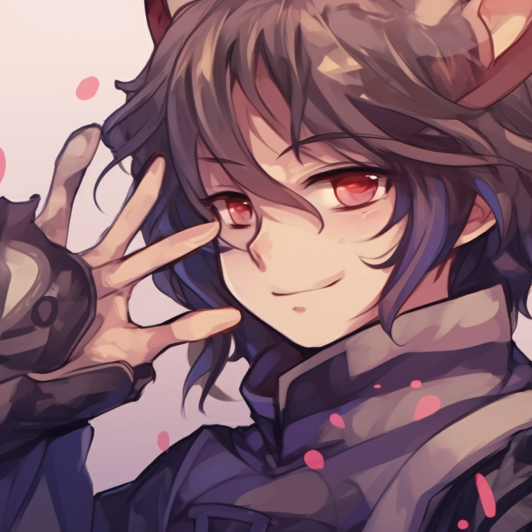 Two characters sitting under cherry blossom tree, warm and soft colors, savoring the breeze. matching pfp for friends in anime style pfp for discord.