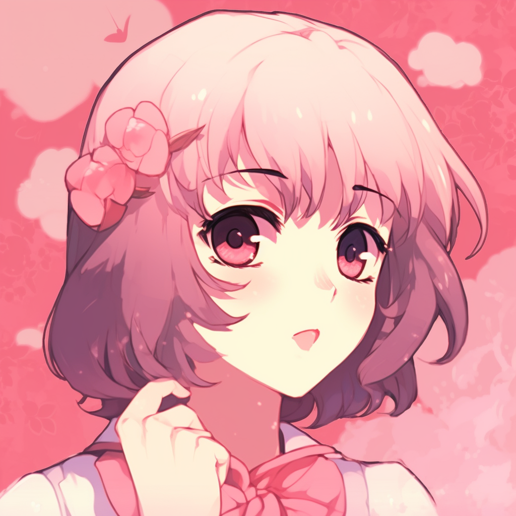 Ranma in mid-transformation with vibrant pink background, dynamic pose and detailed facial expression. aesthetic pink anime pfps