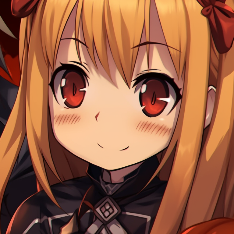 Kirito and Asuna in their battle gear with autumn leaves, autumnal colors and intense expressions. halloween version pfp matching of kirito and asuna pfp for discord.