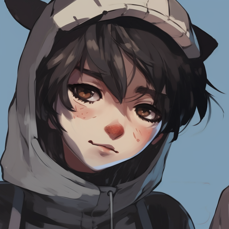 Two characters in school uniforms, minimalist style and soft colors, walking side by side cool matching pfp for duo friends pfp for discord.