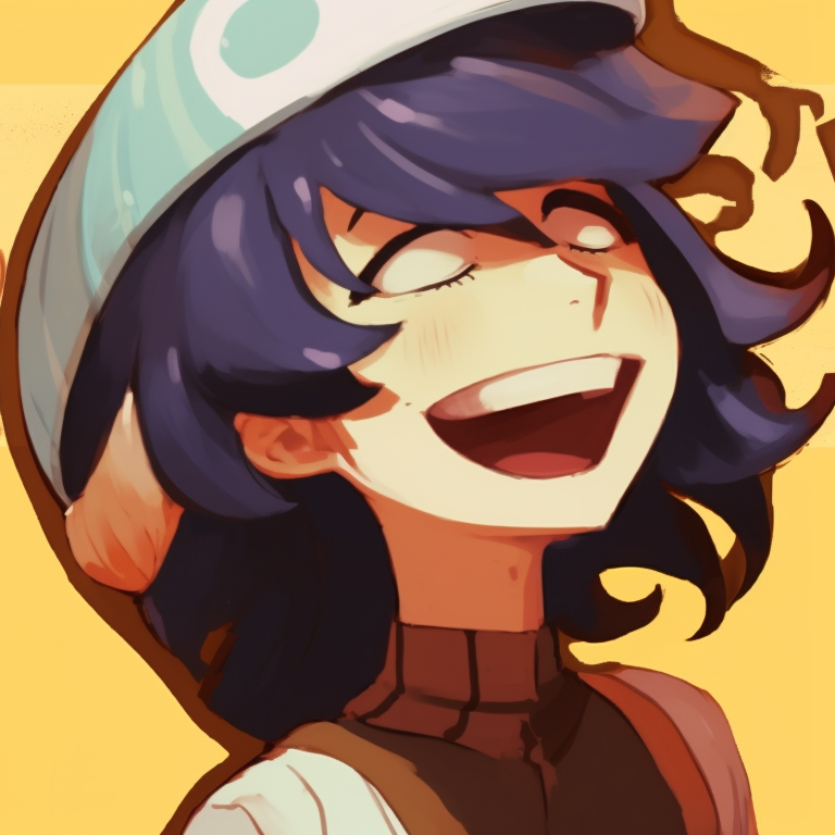 Two characters in mid-gag, bold lines and pastel color palette. funny anime matching pfp collection pfp for discord.