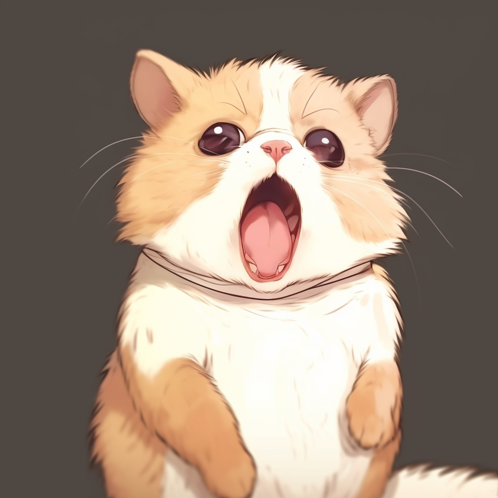 Funny animal characters skillfully drawn in anime style, displaying hilarious poses. pfp with funny animal memes pfp for discord.