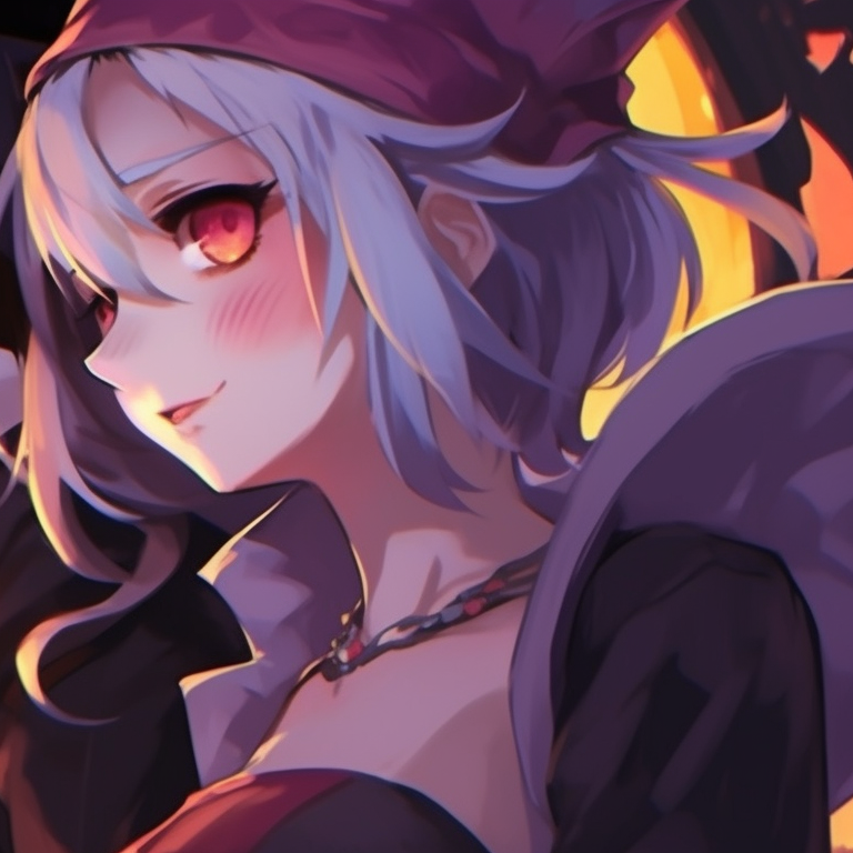 Two characters dressed as dark fairies, soft colors and glittering wings. matching anime couple themed halloween costumes pfp for discord.