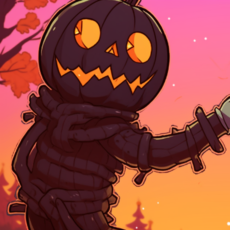 Two characters in monster-inspired Halloween costumes, bold outlines and details, they are giving each other a high-five. matching meme pfp from halloween films pfp for discord.