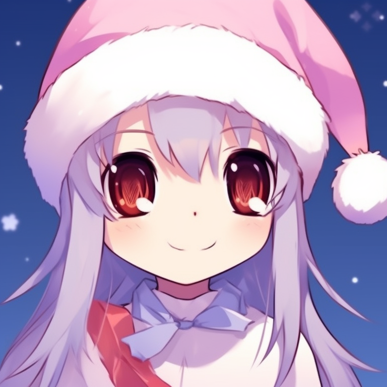Two characters making snow angels, chilly ambiance and gentle hues. creative matching discord christmas pfp options pfp for discord.