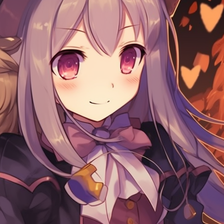 Couple in matching ghost outfits, whispering to each other with an ethereal glow. details of anime couple halloween scene backdrop pfp for discord.