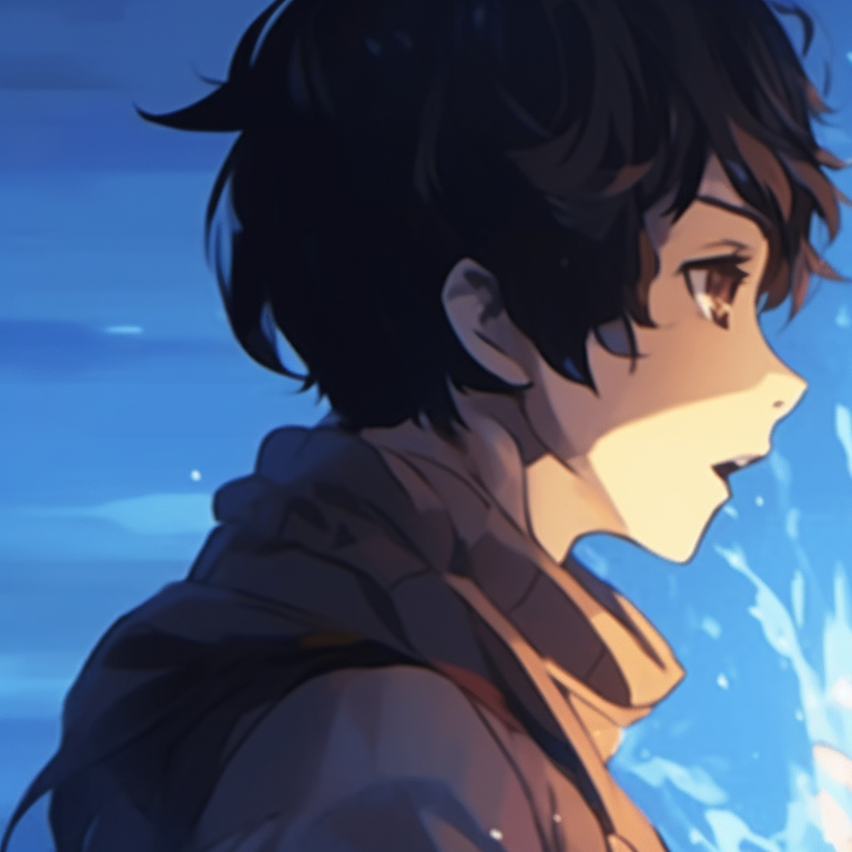 Two characters, mystical aura, sharing magical power. cool matching gif pfp pfp for discord.