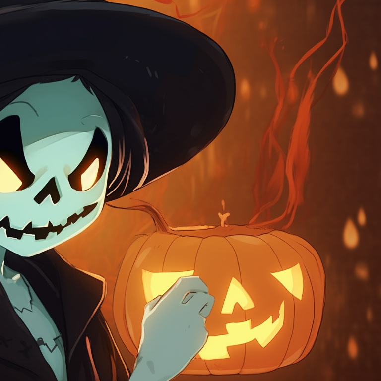 Two elements-themed characters, intensely hued background, both in eerie costumes. scary disney halloween matching pfps pfp for discord.