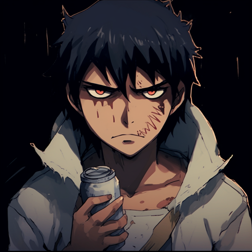 Eren in Marley uniform, subdued color palette and intricate uniform details. trending animated pfp