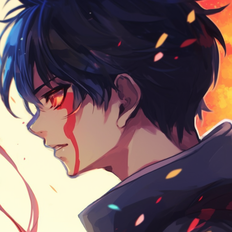 Two characters in a sacred space, emphasis on the surroundings, traditional Japanese aesthetic. best anime matching pfp couple pfp for discord.