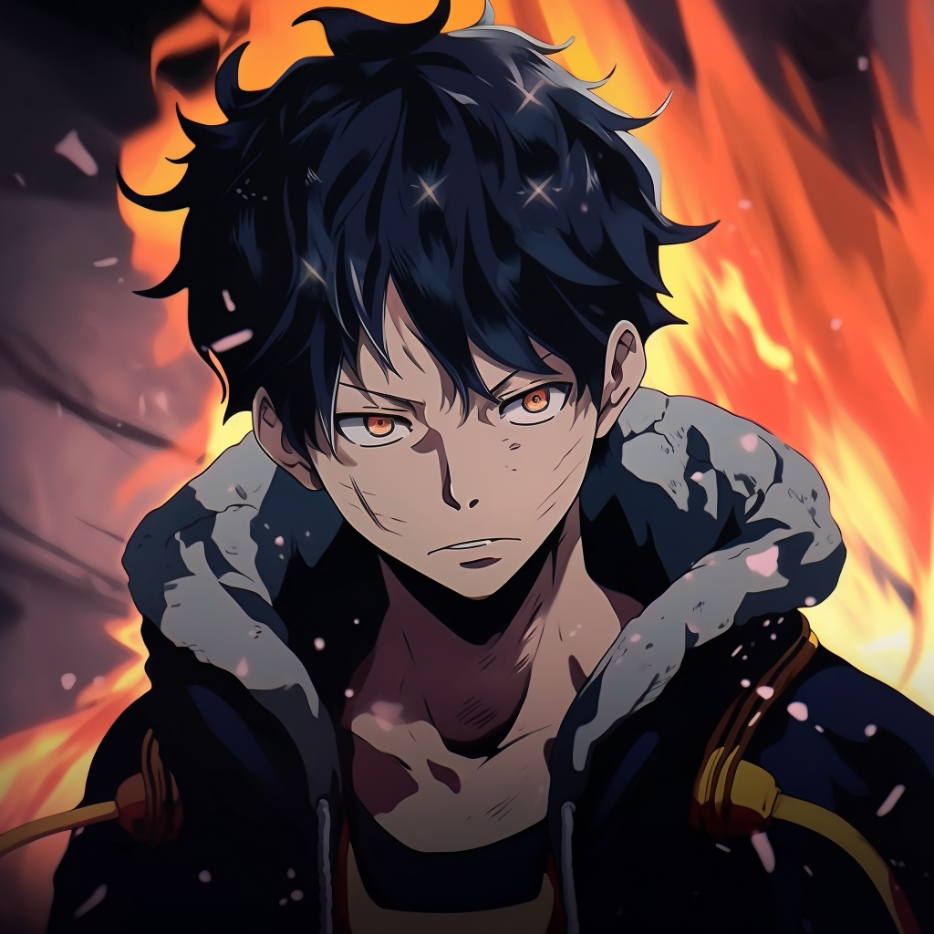 Monkey D. Luffy in Gear Fourth, deep black shading and vivid color contrast. iconic anime pfp cool pfp for discord.