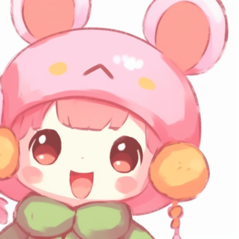 Two classic characters, striking a friendly pose, soft color palette and rounded shapes. classic matching sanrio pfp pfp for discord.