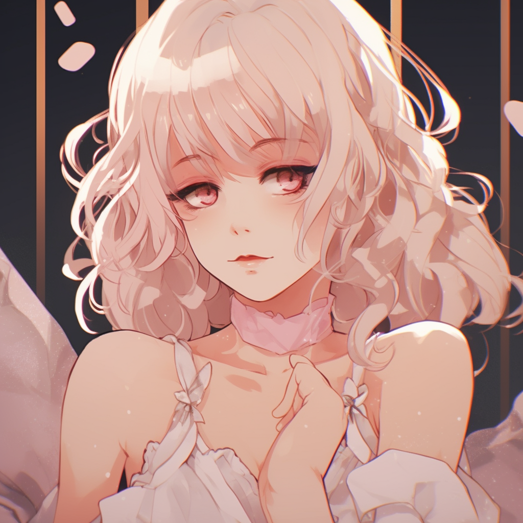 Anime character on an enchanting backdrop, a fine blend of chic aesthetic and detailed setting. chic aesthetic anime pfp
