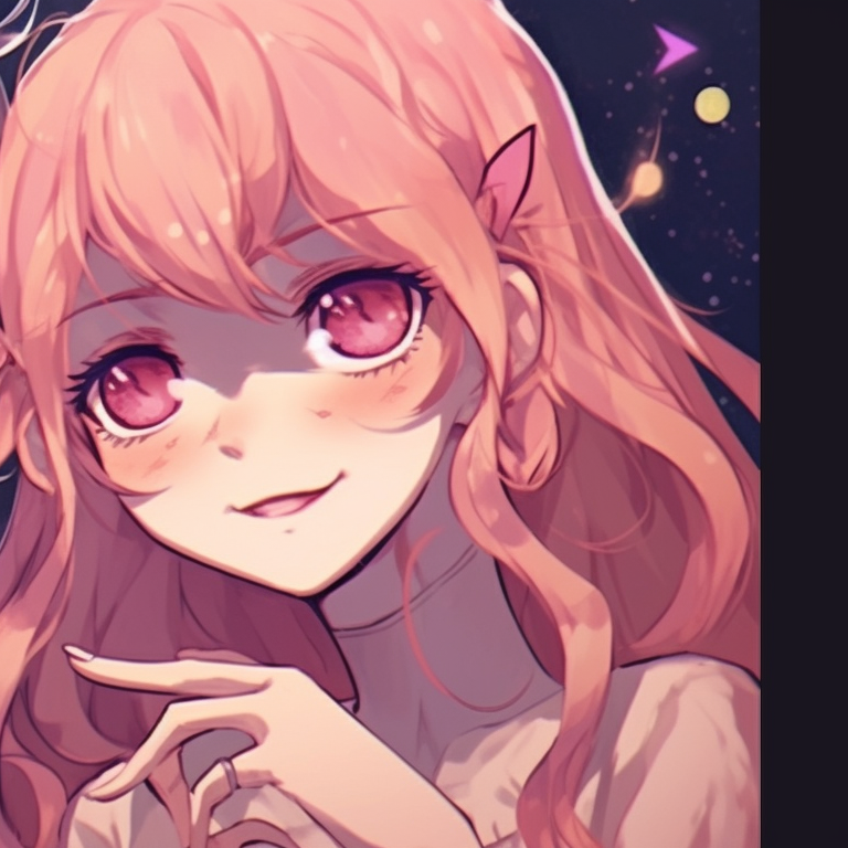 Two characters in twilight, muted tones and soft strokes. oshi no ko character-inspired halloween pfp pfp for discord.