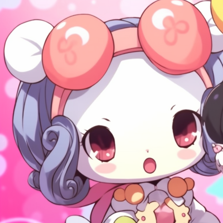 My Melody and Kuromi! Cheerful aura, warm colors and the tokens of friendship. my melody and kuromi for mutual matching pfp pfp for discord.