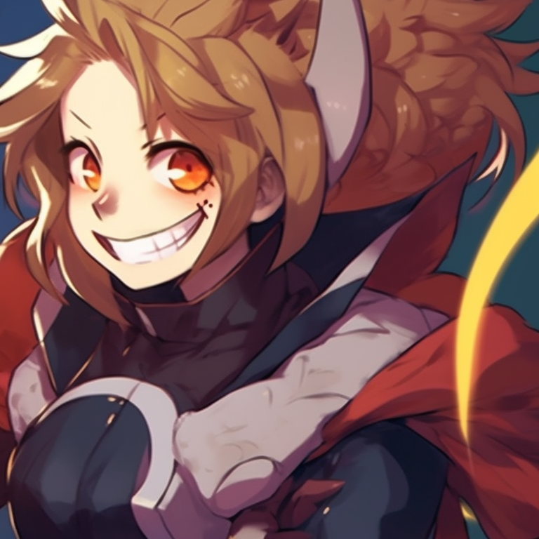 Iida and Ojiro in terrifying Halloween suits, metallic elements, and strong auras. mha matching pfp halloween theme group suggestions pfp for discord.