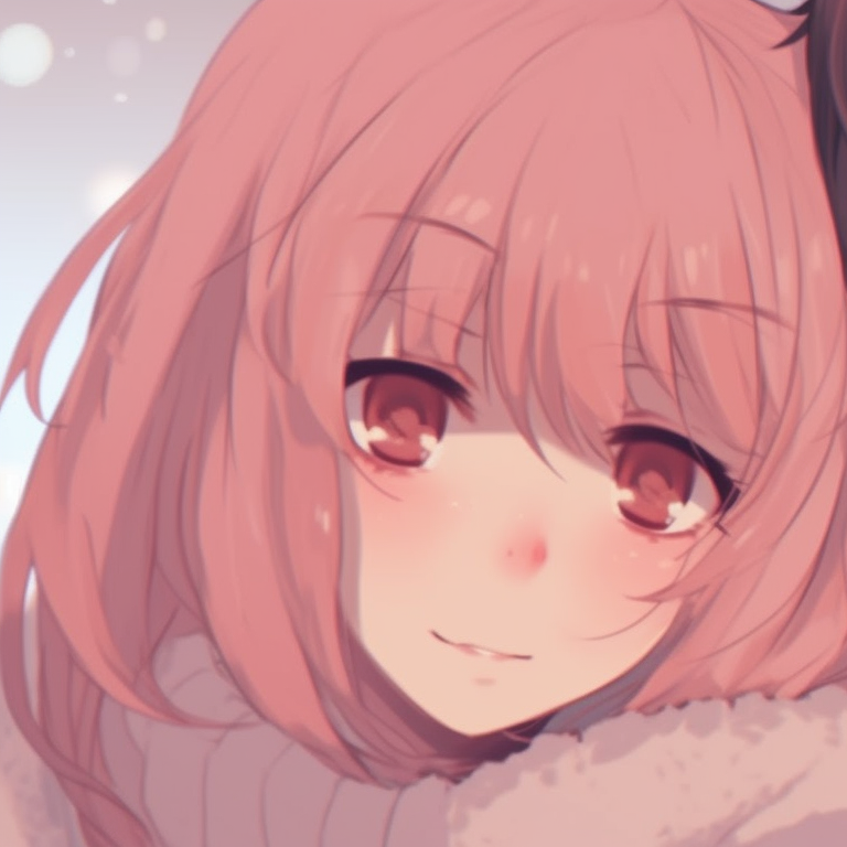 Close-up of two anime characters with violet and blue hair, sharing an intense gaze. anime aesthetic matching pfp couple pfp for discord.