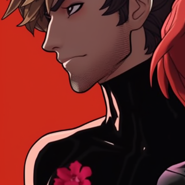 Gwen and Miles, profiles in a split shot with detailed shading and striking contrast. miles and gwen matching pfp personalities pfp for discord.