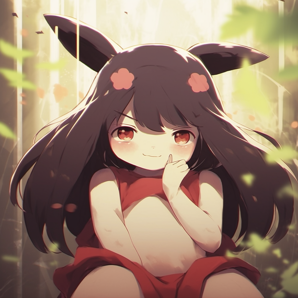 Totoro amidst a whimsical scene, lush background details and playful character design. unique crazy anime pfp ideas pfp for discord.