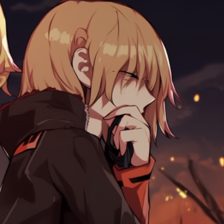 Denji and Power in playful Halloween poses, dynamic lines and bright colors. denji and power halloween pfp ideas pfp for discord.