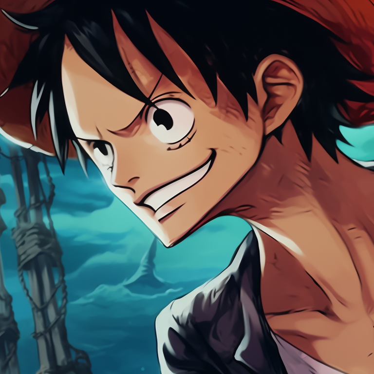 Profile images of Luffy and Nami in shadow, simple style emphasizing their iconic features. matching pfp with luffy and nami theme pfp for discord.