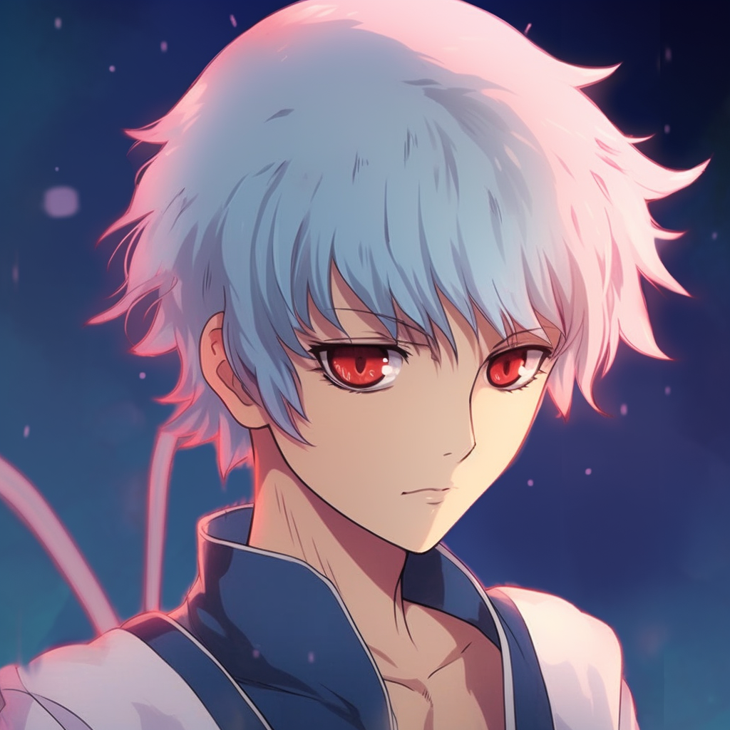 Close-up of Rei Ayanami's calm stare, emphasis on eyes and subtle shading. cool anime pfp pfp for discord.