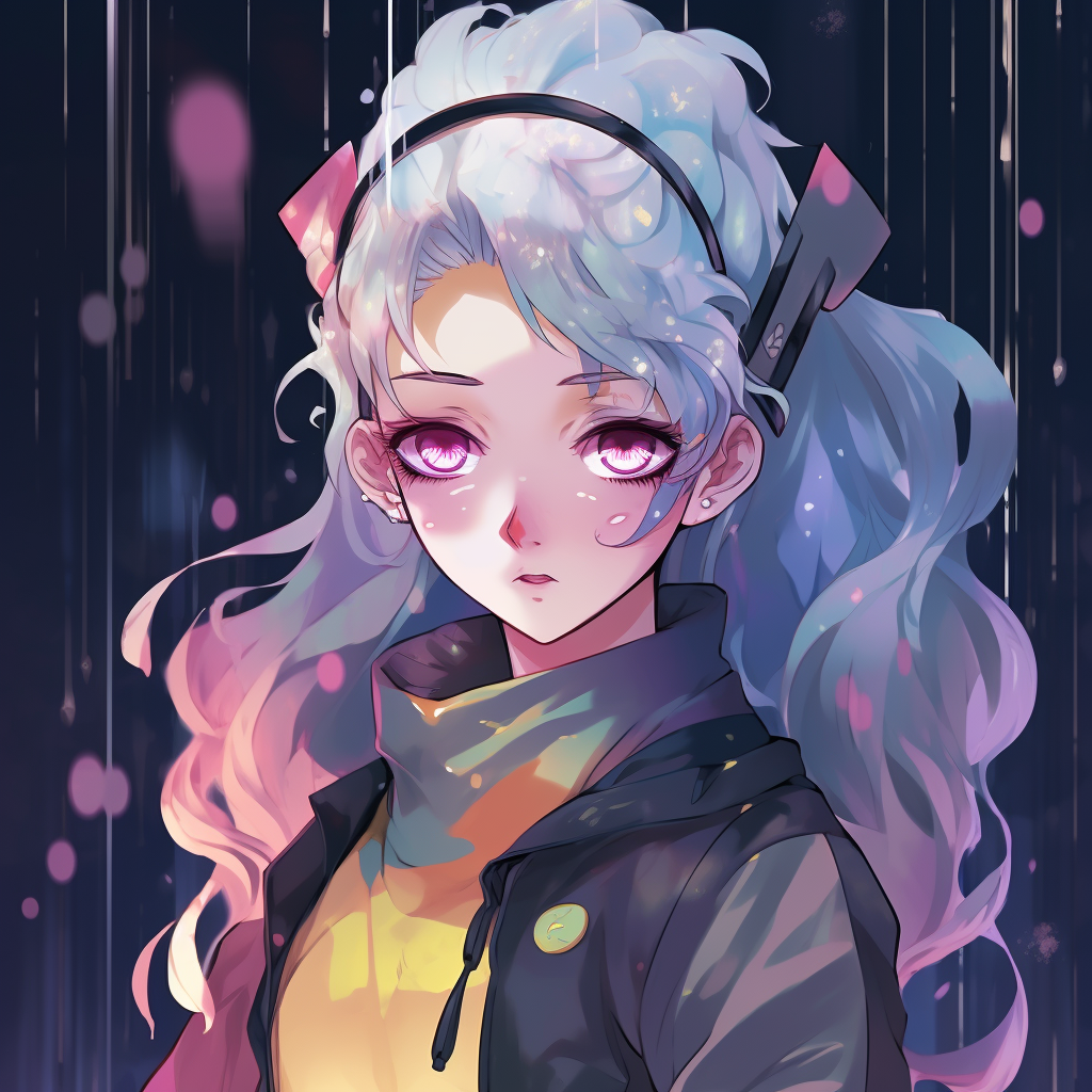 Codename Odango Atama - Sailor Moon's portrait depicted with pastel tones and a soft, dreamy aesthetic. iconic drippy anime pfp pfp for discord.