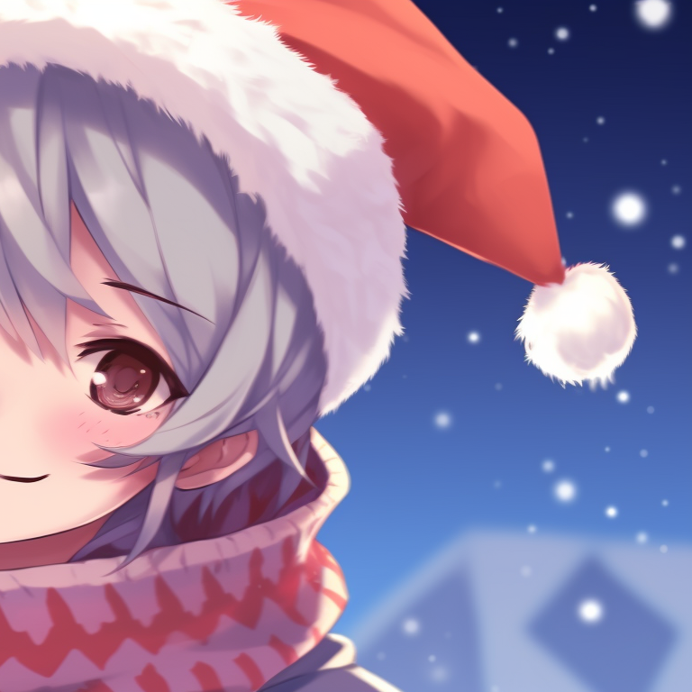 Two characters as candy cane warriors, heavy lines and deep colors. matching christmas meme pfp designs pfp for discord.