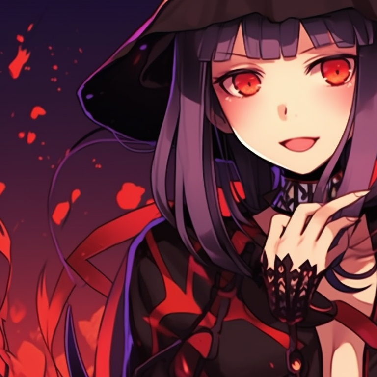 Two characters in under a moonlit sky, skeletal outfits and pastel colored background. halloween inspired non anime matching pfp pfp for discord.