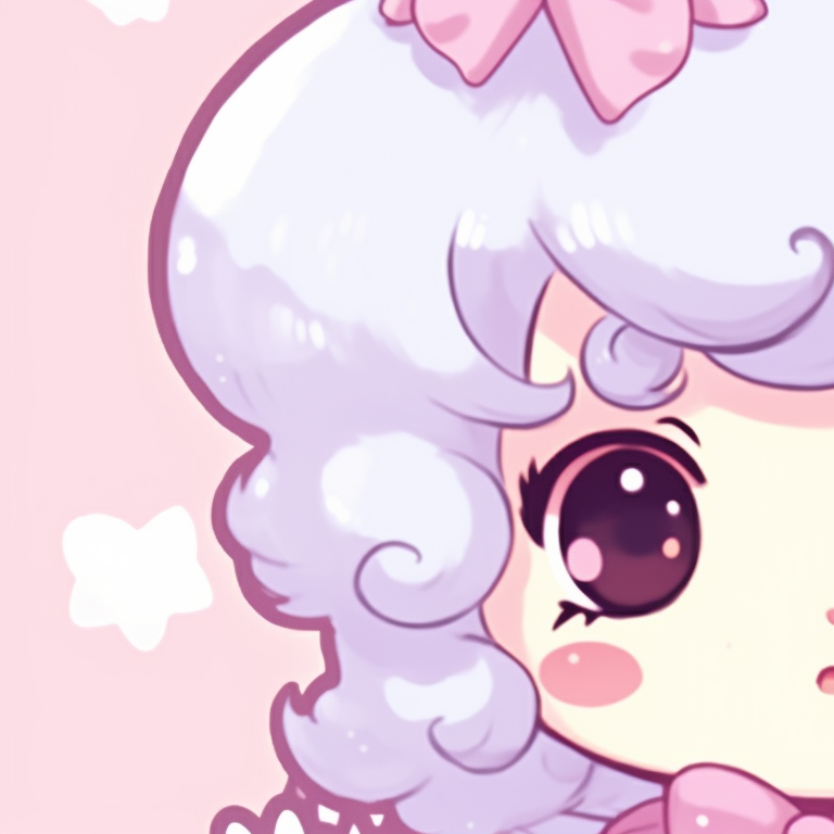 A joyous duo of Sanrio characters in festive attire, colorful confetti background, celebrating together. beautiful matching sanrio pfp pfp for discord.