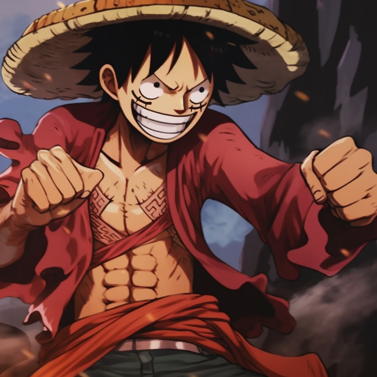 Two characters holding a treasure map, rustic tones. one piece matching pfp vibes pfp for discord.