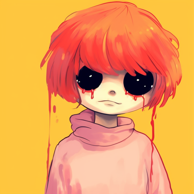 Characters in humorous poses, contrasting colors, feathery touches. humorous best friends matching pfp pfp for discord.