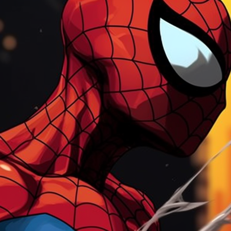 Peter Parker and Miles Morales, stark line art and flat colors suggesting a parallel universe. creative ideas for spider man matching pfp pfp for discord.