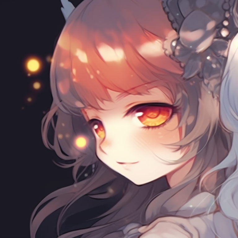 Two characters amid desserts, colorful sprinkles and candy-like colors, tasting sweets. popular anime matching pfp friends pfp for discord.